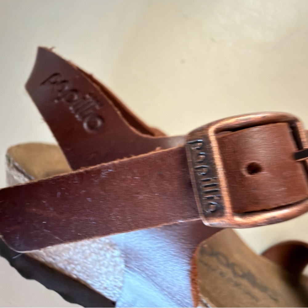 Papillio Brown Leather Sandals - Picture 8 of 10